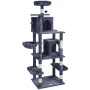 Cat Tree for Indoor Cats, 68.5" Cat Tower with 2 Cat Condos, Sisal Scratching Post, Hammock, Top Perch, Jumping Platforms, Large