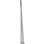 Hairpin Table Legs 101.6 cm Black Set of 4 Desk Legs Each 99.8 kg Capacity Hairpin Desk Legs 3 Rods for Bench Desk Dining End Ta