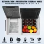 Portable Car Refrigerator, with Ice Making Function, 12 Volt Car Refrigerator Fridge, 36 L Single Zone Portable Freezer, -4℉-68℉