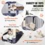 Cat Tree 72 "Cat Tower med 2 Cat Condos Sisal Scratching Post