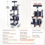 Cat Tree 72 "Cat Tower med 2 Cat Condos Sisal Scratching Post