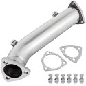 High Flow Downpipe Exhaust Converter Pipe Fits 97-05 Audi A4 B5 B6/Passat 1.8T, Up to 10-15 Horsepower, Turbo-Charged 1.8L/1.8T