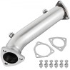 High Flow Downpipe Exhaust Converter Pipe Fits 97-05 Audi A4 B5 B6/Passat 1.8T, Up to 10-15 Horsepower, Turbo-Charged 1.8L/1.8T
