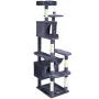 Cat Tree for Indoor Cats, 72" Cat Tower with 2 Cat Condos, Sisal Scratching Post, Hammock, Top Perch, Jumping Platforms, Large C