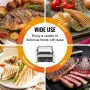 Kommerciel Panini Press Grill Electric Sandwich Maker Griddle