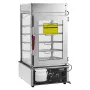 Commercial Food Warmer Display, 5-Tier Food Steamer Bun Warmer Machine, 30℃~110℃ Temperature Control, Stainless Steel Steamed Bu