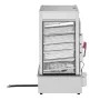 Commercial Food Warmer Display, 5-Tier Food Steamer Bun Warmer Machine, 30℃~110℃ Temperature Control, Stainless Steel Steamed Bu