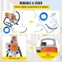 Højtryksløst vægmalingsspray Gun Sprayer Machine Spraying 1800W