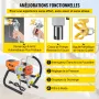 Pro Airless Wall Paint Sprayer, 1800W Electric Sprayer Gun Kit, Adjustable Spray Pressure with Pipe for Wall & Ceiling/Wood & Me