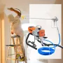 Pro Airless Wall Paint Sprayer, 1800W Electric Sprayer Gun Kit, Adjustable Spray Pressure with Pipe for Wall & Ceiling/Wood & Me