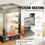 3-Tier Commercial Food Warmer Display, 1000W Food Display Warmer with Light, Adjustable Shelf and Temperature Display, 30℃~85℃ S