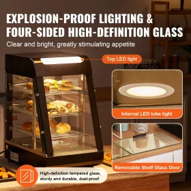 14"W x 21"D Pull Out Cabinet Organizer, Heavy Duty Slide Out Pantry Shelves, Chrome-Plated Steel Roll Out Drawers, Sliding