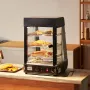 3-Tier Commercial Food Warmer Display, 1000W Food Display Warmer with Light, Adjustable Shelf and Temperature Display, 30℃~85℃ S