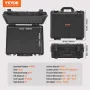 Hard Pistol Cases with Pre-cut Lining, Waterproof & Dustproof Hard Gun Case for 5 Pistol, 18.9×16.3×8.5 in Lockable Pistol Case,