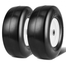 Lawn Mower Tires with Rim, 13x5-6" Tubeless Tractor Tires, 2-Pack Tire and Wheel Assembly, Flat-free PU Tires, 3.25"-5.9"