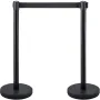 Crowd Control Stanchions, 6-Pack Crowd Control Barriers with 3PCS 6.5FT Retractable Belt, Stanchion Posts Queue Pole for Crowd C