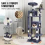 Cat Tree 63 "Cat Tower med 2 Cat Condos Sisal Scratching Post