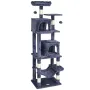 Cat Tree for Indoor Cats, 63" Cat Tower with 2 Cat Condos, Sisal Scratching Post, Hammock, Top Perch, Jumping Platforms, Large C