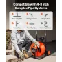 Drain Cleaner Machine Electric Drain Auger 100 ft x 3/4in Auto