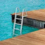 Removable Dock Ladder 5 Steps, 350 lbs Load Capacity, Pontoon Boat Ladder with 4'' Wide Step & Nonslip Design for Ship/Lake/Pool