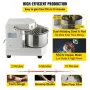 Kommerciel dej madblander spiral dej mixer m/ 8.5qt rustfrit