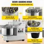 Kommerciel dej madblander spiral dej mixer m/ 8.5qt rustfrit