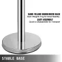 Crowd Control Stanchion, 6-Pack Crowd Control Barrier, Carbon Steel Baking Painted Stanchion Queue Post with 3CS Retractable Bel