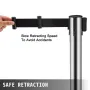 Crowd Control Stanchions barrierer 6-pakning med 3 stk.