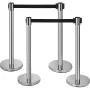 Crowd Control Stanchions barrierer 6-pakning med 3 stk.