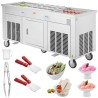 Fried Ice Cream Roll Machine Rolled Ice Cream Maker 17,7x17,7 tommer 2 pander