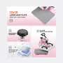 Heat Press Machine 30.5x25.4 cm 2 in 1 with Hat Press for T-Shirts Caps Pink