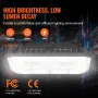 4 Pack LED baldakinlys 80W 8800lm 5000K Dagslys Udendørs