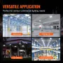 4 Pack LED Canopy Lights, 80W, 8800LM 5000K Daylight Commercial Industrial Outdoor Canopy Lights, 256mm x 256mm Surface Mount Ce