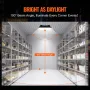 4 Pack LED baldakinlys 80W 8800lm 5000K Dagslys Udendørs