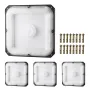 4 Pack LED baldakinlys 80W 8800lm 5000K Dagslys Udendørs