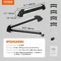 Ski Snowboard Roof Rack 80.5 cm Universal Ski Rack for Car Roof with Lock