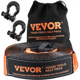 Off-road Recovery Kit, 3 "X 30 ', Heavy Duty Winch Recovery Kit med 30.000 lbs kapacitet Polyester Tow Strap, 44.092 lbs D-Ring