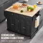 Kitchen Island Cart Rolling Storage Cabinet på hjul med skuffe