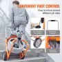 Tøm renere maskine 100ft x 3/8 tommer Auto Feed med hjul og 8