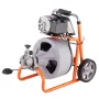 Tøm renere maskine 100ft x 3/8 tommer Auto Feed med hjul og 8