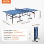 Ping pong bord sammenfoldelig bordtennis spilbord indendørs med