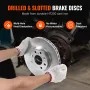 Front Brake Kit for Vauxhall Adam(M13), Corsa D (S07), Corsa D Box/Hatchback (S07), Brake Rotors Ceramic Brake Pads Replacement 