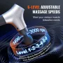 Massage Gun Deep Tissue, Percussion Muscle Massage Gun for Athletes - with 6 Speed Levels & 4 Massage Heads, 12V 2500mAh Batteri