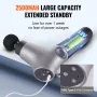 Massage Gun Deep Tissue, Percussion Muscle Massage Gun for Athletes - with 6 Speed Levels & 4 Massage Heads, 12V 2500mAh Batteri