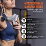 Massage Gun Deep Tissue, Percussion Muscle Massage Gun for Athletes - with 6 Speed Levels & 4 Massage Heads, 12V 2500mAh Batteri