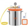 Vacuum Chamber Tempered Glass Lid Vacuum 5 Gal Degassing Chamber Silicone