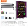 LED Message Writing Board 32 "x24" oplyst sletningsbelyset tavle