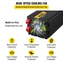 Power Inverter Modified Sine Wave Inverter 6000W DC 12V til AC