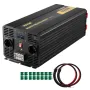Power Inverter, 6000W, Modified Sine Wave Inverter DC 12V to AC 230V Car Converter with LCD Display Remote Controller, LED Indic