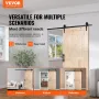 Staldør og hardware -kit 36 ​​"X 84" Wood Sliding Barn Door Kit